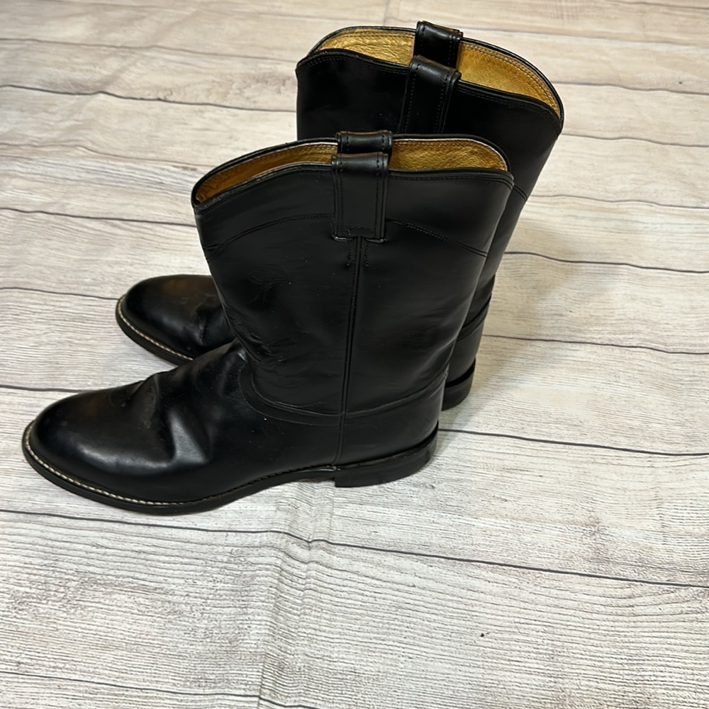 Classic Justin roper leather boots 10 D - Picture 3 of 7
